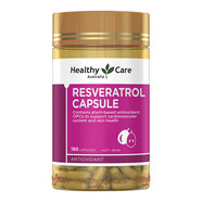HealthyCare白藜蘆醇精華膠囊Resveratrol祛斑美白抗氧化抗衰老口服美容顏 白藜蘆醇 180粒