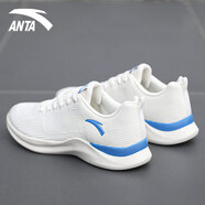 anta kids安踏跑步鞋男2025新款夏季網(wǎng)面透氣男鞋氫跑耐磨運(yùn)動(dòng)鞋減震慢跑鞋 5525-2象牙白/中藍(lán) 41