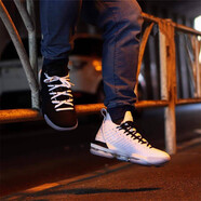 耐克（NIKE）男鞋 Lebron 16 詹姆斯16代 黑白緩震耐磨實戰(zhàn)籃球鞋AO2595-006 BQ5970-100 黑白鴛鴦 左白右黑 40