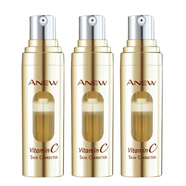 雅芳（AVON）雅芳新活維C煥亮精華液15ml煙酰胺面部精華提亮肌膚vc真空202804 VC精華15ml *3瓶 盒裝新版45ml