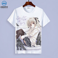 結盟者緣之空春日野穹穹妹動(dòng)漫周邊二次元COS學(xué)生衣服夏季男女短袖T恤 【4】 4XL