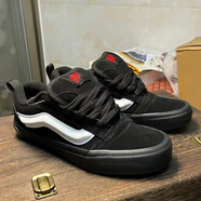 萬(wàn)斯萊款新款胖胖面包聯(lián)名厚鞋舌情侶休閑男女板鞋時(shí)尚休閑鞋滑板鞋男女 vans  黑武士(加厚鞋舌/摩擦有聲 39