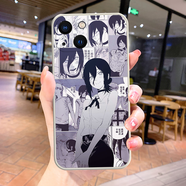 WENYAFFiPhone15promax手機殼蘋果14pro液態(tài)硅膠13 12mini動漫全包11卡通防摔XR XS MAX磨砂保護套男女款 電鋸人-蕾塞-瑪奇瑪-三鷹朝i-帕瓦 液態(tài)硅膠古董白-其