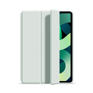 ipadair5保護(hù)套2024新款ipadpro硅膠帶筆槽air6/4保護(hù)殼 三折軟殼【嫩綠色】材質(zhì)輕薄便攜送鋼化膜1張 iPadAir6(13英寸)