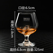 甜苗苗水晶玻璃洋酒杯套裝白厚威士忌高腳紅白蘭地家用 3705 玻璃款6.5兩裝 325ml 6只