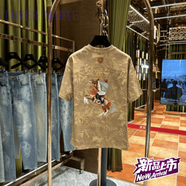 LOVER MARIE澳門qiqiAX-P新款短袖2025年春季時尚潮流英倫風刺繡短袖25245 金色 M (體重90-120斤)