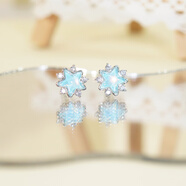 XUPING旭平首飾仿摩卡系列時(shí)尚時(shí)尚星星日常百搭耳釘送生日禮物X001111927 藍色