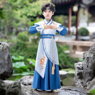 奧蒙威男童漢服古裝兒童國學(xué)服新中式古代兒童男孩唐裝學(xué)生演出服YJA92 YR-ST50云龍 130