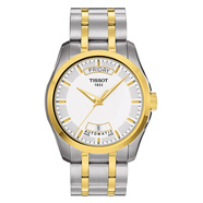 天梭（TISSOT）瑞士庫圖系列皮帶機械男士手表T035.407.16.051.02 T035.407.22.011.00