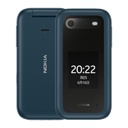 諾基亞（NOKIA）諾基亞翻蓋老年機(jī)正品超長待機(jī)老人老年手機(jī)大屏大字學(xué)生4G商務(wù)老人機(jī)2025新款 藍(lán)色 128MB x  4G通 x  套餐一 充電底