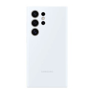 三星（SAMSUNG）S23ultra手機殼液態(tài)硅膠輕薄S23保護套全包防摔S23+官方s23u原裝同款SM-S9110純色SM-S9160男女SM- 液態(tài)硅膠殼 白色 三星Galaxy S23 Ul