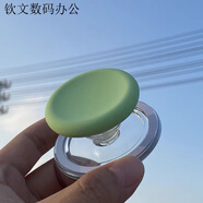 派欽簡(jiǎn)約韓風(fēng)純色磁吸硅膠支架蘋(píng)果手機可愛(ài)氣囊伸縮ins15桌面瑪卡龍 綠色硅膠圓形支架【磁吸款】