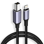 威焱適用蘋果iPhone手機轉連接線雅馬哈電子鼓鋼琴聲卡方口MIDI內錄線 蘋果轉USB方口OTG數(shù)據(jù)線 1米
