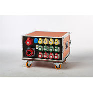 富歌瑞博富歌12路機架式電源箱帶漏保舞臺燈光音響演出租賃電箱大屏配電柜 63A輸入12路帶漏電保護