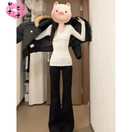 OTST白色v領(lǐng)修身內(nèi)搭女2025新款開(kāi)春長(zhǎng)袖t恤打底衫女上衣春秋季可外穿 白色V領(lǐng)長(zhǎng)袖 S 80-90斤