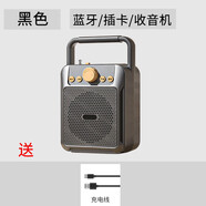 第一眼廣場舞音響藍牙戶外小音箱大音量手提便攜式語音播報收款低音炮 黑色標配單音響 官方標配