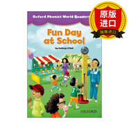 正版 英文原版 牛津英語自然拼讀4階 在學校的快樂一天 Oxford Phonics World Readers: Level 4: Fun Day at School 進口英語原版書籍 全英文版