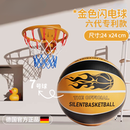 颯望德國降噪吸音籃球兒童7號球5號專(zhuān)業(yè)訓練室內不掉渣成人家通用 【籃筐組合套餐】七號金色烈火球+壁掛籃球框 3號籃球【1至3歲推薦】5號籃球【4歲以上均碼】