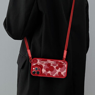 美贊仕【迪士尼授權】蘋(píng)果16promax手機殼iphone新款17pro油畫(huà)米奇air腕帶15pro支架14pro掛繩13防摔全包 紅色-紅油畫(huà)米奇愛(ài)心【長(cháng)掛繩】 iPhone 16