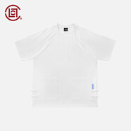 CLOT CLOTTEE by CLOT 插肩袖盤(pán)扣口袋短袖T恤涼感防曬速干 白色 L