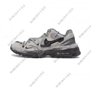 NIKE球鞋定制AirMaxFusion堙滅涂鴉復(fù)古做舊低幫男女老爹鞋 灰色廢墟 堙滅 42.5