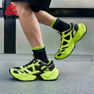 匹克（PEAK）態(tài)極鉆石鞋男鞋旅游休閑鞋男鞋新款百搭復古老爹鞋厚底增高運動(dòng)鞋 【男款】熒光綠/黑色 41