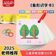 艾杰普（JEPPE）幼兒識字卡片3-6歲兒童早教啟蒙看圖認字卡學(xué)習玩具開(kāi)學(xué)季禮物