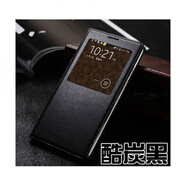 三星（SAMSUNG）三星Note3原裝皮套N9005 9006手機(jī)皮套N9008外套殼9009智能保護(hù)套 皮套帶智能芯片 酷炭黑 不帶三 三星其他型號