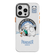 魅族（MEIZU）PANDAER 白金獨角獸 妙磁抗菌手機殼 雪人大冒險 適用iPhone 16Pro Max IML印刷全包結構Click按鍵