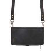 MEGSHI適用16PROMAX翻蓋手機保護套16插卡手機皮套錢(qián)包手機殼 黑色 iPhone66S