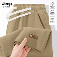 JEEP SPIRIT吉普男褲夏季男款短褲2025新款寬松大碼休閑褲潮流運動(dòng)五分褲男士