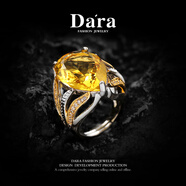 戴拉歐美宮廷復古簡約戒指水滴形夸張潮人食指指環(huán)人造水晶J1157003