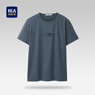HLA海瀾之家純棉短袖上衣男女透氣漸變T恤HNTBJ2Y295A 中綠66 XL 180/96A 推薦151~164斤