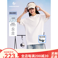 美特斯邦威（Meters Bonwe）美特斯邦威T恤男2025夏季新款潮流舒適百搭休閑寬松圖案印花體恤 雪白色 2XL185104B 均碼