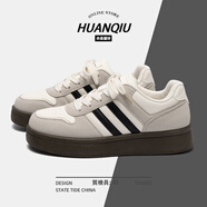 環(huán)球厚底板鞋女款秋冬季2025新款女鞋ins潮流百搭輕便休閑德訓鞋子