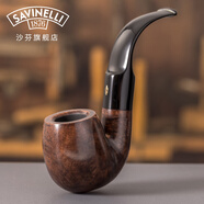 沙芬（SAVINELLI）百年品牌手工石楠木煙斗全套過(guò)濾神器645男士意大利進(jìn)口煙斗套裝 【沙芬6mm過(guò)濾款 中號叼斗】