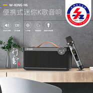 維爾晶H6手提便攜式迷你直播K歌音響自?shī)首詷?lè )藍牙音箱可充電