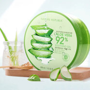 NATURE REPUBLIC自然樂園蘆薈膠補水保濕滋潤自然面霜男女專用共和國面膜凝膠 蘆薈膠