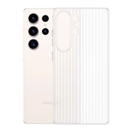 馳浪者【冰霧磁吸】適用三星S25Ultra手機殼瓦楞光柵高級感透明Galaxys25磨砂防指紋防摔男女簡約保護套 磨砂透白【瓦楞冰霧殼】指紋克星丨超薄散熱 三星Galaxy S24 Ultra