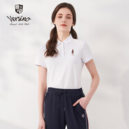 VERSINOversino梵思諾女裝多色可選POLO衫女2025夏季多巴胺穿搭短袖T恤女 白色 L