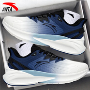 anta kids安踏男鞋5毒刺6代軟底跑步鞋2025新款網(wǎng)鞋店休閑運動(dòng)鞋子男款 【毒刺5代】象牙白/藍-10 皮面防 43