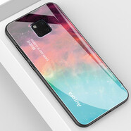 華為（HUAWEI）華為mate20手機(jī)殼mate20pro保護(hù)套20X玻璃鏡面20RS保時(shí)捷全包適用 華為Mate20Pro  極光云