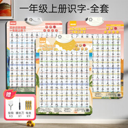 樂(lè)樂(lè)魚(yú)（leleyu）識(shí)字有聲掛圖一年級(jí)上下冊(cè)幼小銜接兒童玩具點(diǎn)讀發(fā)聲生日禮物3張