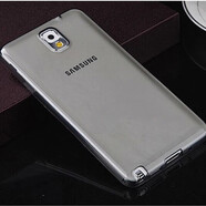 三星（SAMSUNG）原裝 適用Note3手機殼note4外套S5全包軟殼N9009透明硅膠 Note3-透黑色 三星其他型號