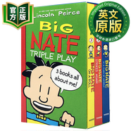 9780062283603 我們班有個(gè)搗蛋王 英文原版 Big Nate Triple Play Box Set 1-3冊盒裝 Peirce, Lincoln