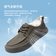 七匹狼男鞋2025夏季新款男士商務(wù)鞋英倫風(fēng)男鞋軟底休閑復(fù)古舒適休閑鞋男 卡其【透氣款】 41