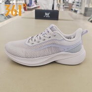 361度女鞋跑步鞋2025夏季新款網(wǎng)面透氣軟底跑鞋輕便休閑運(yùn)動(dòng)鞋女 薄霧灰/粉筆紫 39