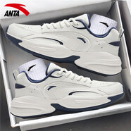anta kids安踏男鞋5毒刺6代軟底跑步鞋2025新款網(wǎng)鞋店休閑運動(dòng)鞋子男款 (ACE)象牙白/新墨水藍-1 皮面防 41