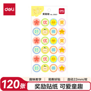 得力（deli）獎(jiǎng)勵(lì)貼紙表?yè)P(yáng)小學(xué)生幼兒園兒童小貼畫貼貼紙女孩玩具卷卷貼紙星星大拇指小紅花獎(jiǎng)勵(lì)貼 25917