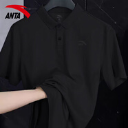 安踏（ANTA）短袖t恤男2025夏季透氣速干上衣商務(wù)宴會(huì)半袖休閑服運(yùn)動(dòng)服體恤男 基礎(chǔ)黑8113-4 2XL (185/100A)